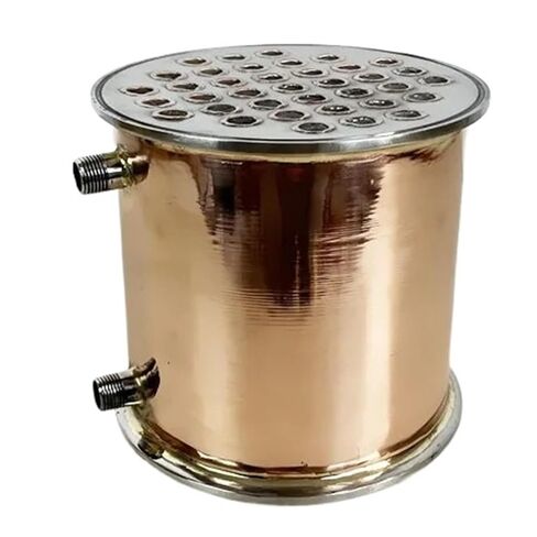 جهاز إزالة البلغم النحاسي 8 بوصة OD217mm مع خيط ذكر 1/2 بوصة، الطول 200 مم، 37 أنبوبًا داخل المعرف 13 مم، مكثف للتقطير in Kuwait