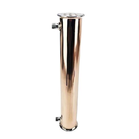 3" Flange91mm,Copper Condenser,Length 500mm,10 Pipes Inside ID 12mm,Connection 1/2" Male Thread for Homebrewing Distillation in Saudi Arabia