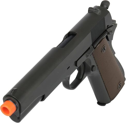 مسدس Airsoft معدني كامل R31 1911 مع تسليح للجيش ببرميل أسود - أسود in Saudi Arabia