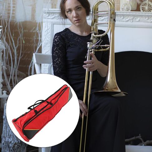 Luxshiny Oxford Cloth Trombone Bag Padded Storage Case with Double Shoulder Straps for Tenor Trombone Protection and Convenient Carrying in Kuwait