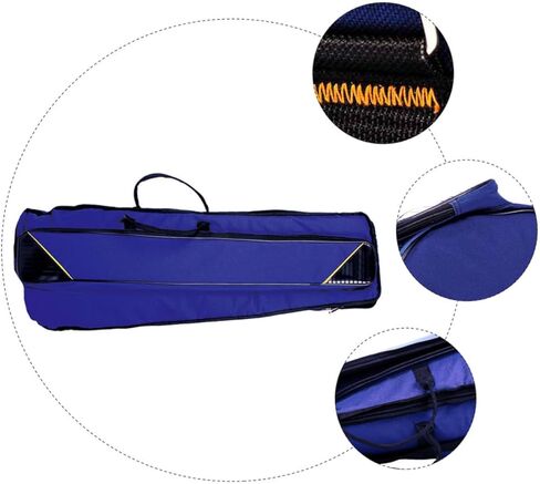 Luxshiny Thickened Oxford Cloth Trombone Storage Bag Lightweight Portable Musical Instrument Case for Beginners with Backpack and Handheld Carry Options Protective and Design in Blue in Kuwait