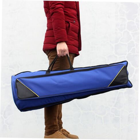 Luxshiny Thickened Oxford Cloth Trombone Storage Bag Lightweight Portable Musical Instrument Case for Beginners with Backpack and Handheld Carry Options Protective and Design in Blue in Kuwait