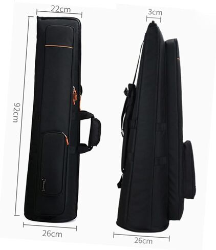 Double Shoulder Trombone Bag with High-density Oxford Cloth Large Capacity Storage for Tenor and Bass Trombone Protection Lightweight and Abrasion-resistant Carrying Case in Saudi Arabia