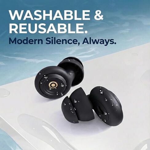50dB Noise Cancelling Ear Plugs for Sleeping - Reusable High-Fidelity Earplugs for Snoring, Concerts, Travel, Side Sleepers, Silicone Ear Plugs with 10 Comfort Tips in Kuwait