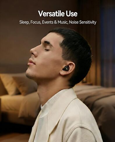 50dB Noise Cancelling Ear Plugs for Sleeping - Reusable High-Fidelity Earplugs for Snoring, Concerts, Travel, Side Sleepers, Silicone Ear Plugs with 10 Comfort Tips in Kuwait