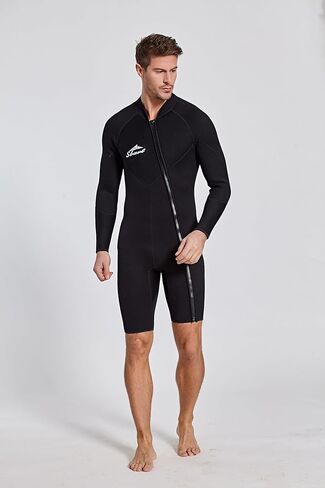 بدلة غوص من النيوبرين مقاس 3 مم للرجال من Sbart، تحافظ على الدفء والراحة، بدلة غوص كاملة للرجال البالغين للغوص والغطس وركوب الأمواج والسباحة والتجديف والتجديف SUP لجميع الرياضات المائية in Kuwait