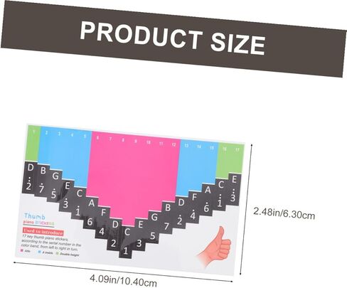 Elegant Kalimba Tine Sticker Scale Musical Instrument Accessory Beginner Kalimba Sticker in Kuwait