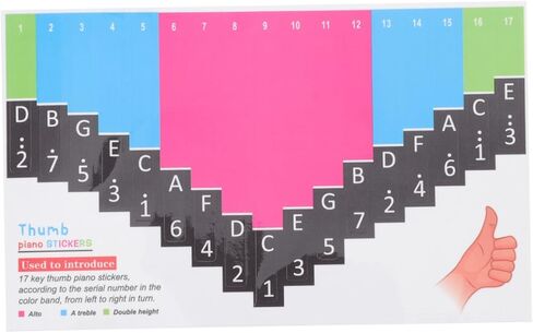 Elegant Kalimba Tine Sticker Scale Musical Instrument Accessory Beginner Kalimba Sticker in Kuwait