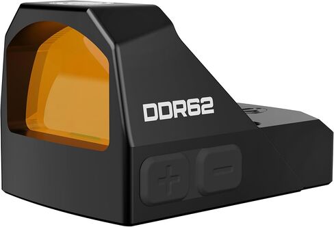 Dagger Defense - مملوك للمحاربين القدامى -DDR62 RMR Footprint Red Dot Sight - بصري منعكس لمسدسات وبنادق RMR، نشط بالحركة، متعدد السطوع، 1 MoA + 1913 Picatinny Mount، البطارية متضمنة in Kuwait