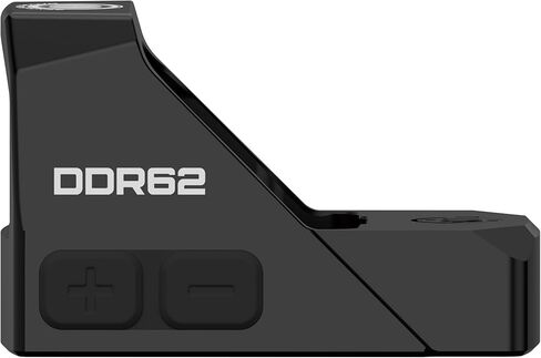 Dagger Defense - مملوك للمحاربين القدامى -DDR62 RMR Footprint Red Dot Sight - بصري منعكس لمسدسات وبنادق RMR، نشط بالحركة، متعدد السطوع، 1 MoA + 1913 Picatinny Mount، البطارية متضمنة in Kuwait