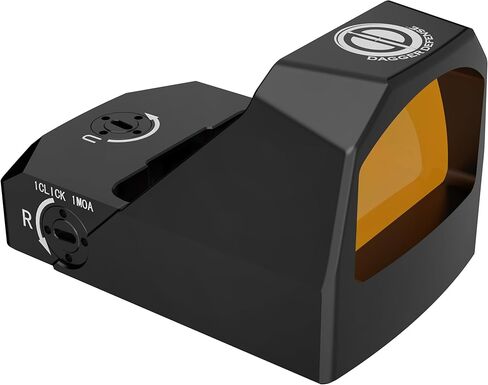 Dagger Defense - مملوك للمحاربين القدامى -DDR62 RMR Footprint Red Dot Sight - بصري منعكس لمسدسات وبنادق RMR، نشط بالحركة، متعدد السطوع، 1 MoA + 1913 Picatinny Mount، البطارية متضمنة in Kuwait