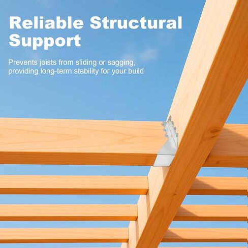 50 Pcs 2x8 Joist Hangers, 20 Gauge Heavy Duty Face Mount Rafter Brackets for Wood, Hurricane Ties for Deck, Floor, Ceiling & Roof Framing in Kuwait