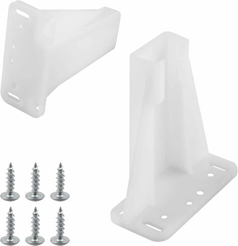 Kitchen Drawer Rail Bracket Compatible with Prime-Line R 7240, White Nylon Drawer Side Track Brackets - (1 Pair) in Kuwait