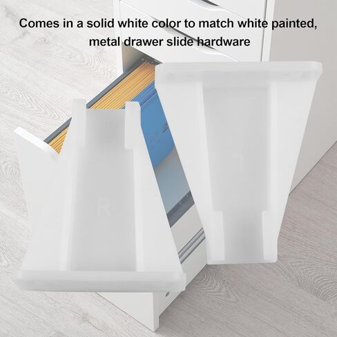 Kitchen Drawer Rail Bracket Compatible with Prime-Line R 7240, White Nylon Drawer Side Track Brackets - (1 Pair) in Kuwait