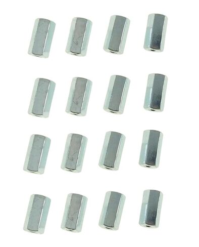 16 Pack 8-32 X 5/8" Long Hex Coupling Nut with Zinc Plate 547600 in Kuwait