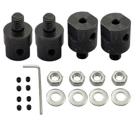 4 Sets M6 8mm Motor Shaft Coupling,Motor Shaft Coupler Sleeve Coupling Chuck Adapters for Saw Blade Connection Joints Power Tool Accessories in Kuwait