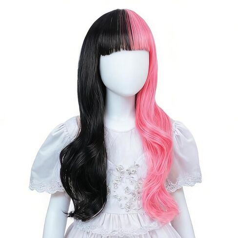 شعر مستعار أشقر خفيف للأطفال فتيات طويل المتموجة مجعد شقراء in Kuwait