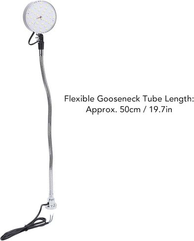 LED Machine Light with Magnetic Base, 1500LM Bright Work Light, Flexible 50cm Gooseneck Sewing Machine Lamp for Lathe, Drill Press, CNC and Automotive Repair in Kuwait