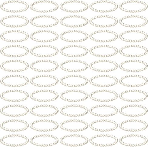 Elastic Pearl Bracelets for Women Wedding Stretch Faux Pearl Wrist Bands White Beaded Stackable Bracelets Corsage in Kuwait