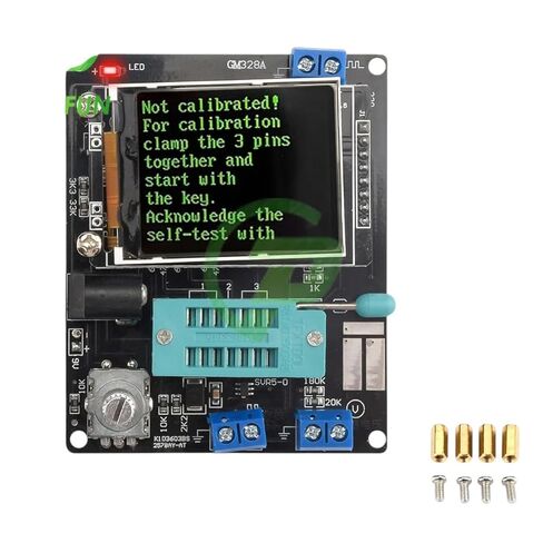 GM328A GM328B Transistor Tester 12V Diode Capacitance ESR Voltage Frequency Trackier Metier DIY Kit with Case 160x128 LCD Display Replacement for OEM New 2026 High for Reliable Electronic Component in Saudi Arabia