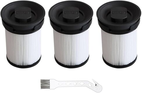 Miele HX1 Vacuum Fine Dust Filter Set with Motor Protection Filters Cleaning Brush,for HX1 Pro HX1 Cat & Dog Models,White,3 Sets in Kuwait