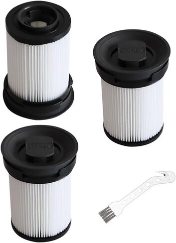 Miele HX1 Vacuum Fine Dust Filter Set with Motor Protection Filters Cleaning Brush,for HX1 Pro HX1 Cat & Dog Models,White,3 Sets in Kuwait