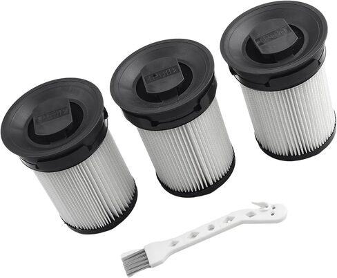 Miele HX1 Vacuum Fine Dust Filter Set with Motor Protection Filters Cleaning Brush,for HX1 Pro HX1 Cat & Dog Models,White,3 Sets in Kuwait