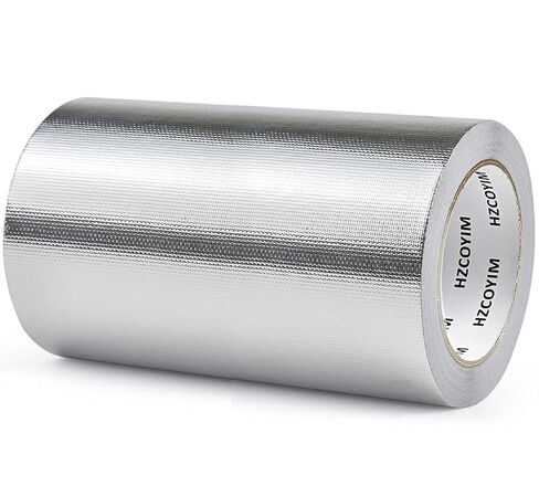 2in x 66ft Aluminum Fiberglass Tape High Temperature Resistant Strong Adhesive Heat Resistant Tape Suitable for Piping/HVAC/Automotive/Heat and Sound Insulation Repair in Saudi Arabia