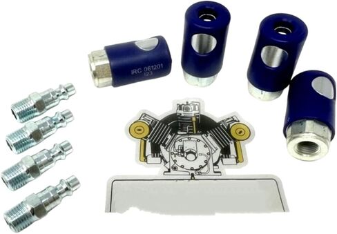 061201 Industrial Style Air Coupler 4 Pack - for Prevost - Push Button - for Air Compressors Blowers Hydraulics, Pneumatics, Pumps Plumbing COUPLER WITH IRP 1/4'' MPT PART: X 4 EACH + 4 EACH 1501 in Kuwait