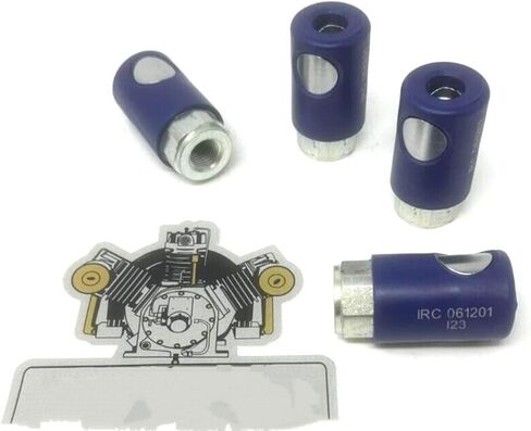 061201 Industrial Style Air Coupler 4 Pack - for Prevost - Push Button - for Air Compressors Blowers Hydraulics, Pneumatics, Pumps Plumbing COUPLER WITH IRP 1/4'' MPT PART: X 4 EACH + 4 EACH 1501 in Kuwait
