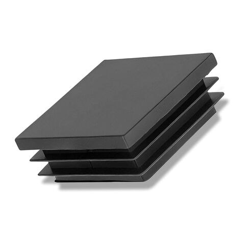 8 Pack 1 3/4 Inch (45mm) Square Plastic Hole Plugs, Black Tubing End Caps Square Chair Leg Caps Plastic Pipe Plugs Insert End Cap for Metal Tubing Post Chair Leg Table Bookshelves Furniture in Kuwait