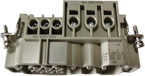 موصل مستطيل للخدمة الشاقة HDC HWK-006/6-Pin 40/16A 690V/400V التوصيل العلوي in Kuwait