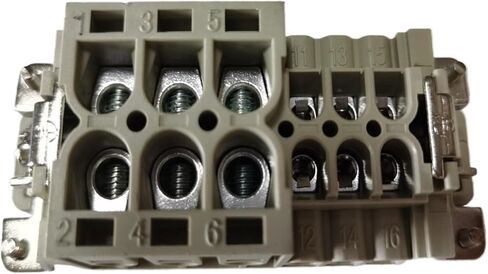 موصل مستطيل للخدمة الشاقة HDC HWK-006/6-Pin 40/16A 690V/400V التوصيل العلوي in Kuwait