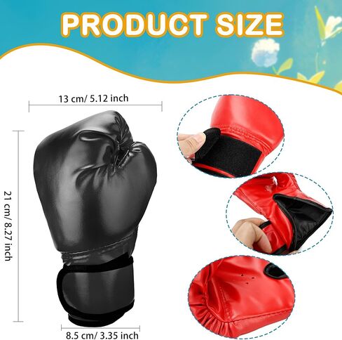 4 Pairs Kids Boxing Gloves Sparring Punching Gloves for Kid and Youth Training Kickboxing, 4 Colors in Kuwait