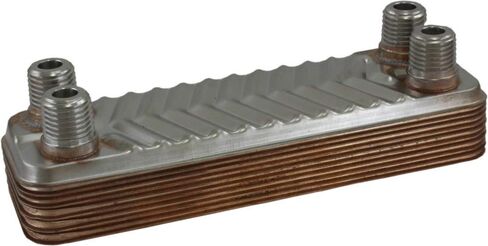 Duda Energy HX0510: M025 B3-5A 10 Plate Heat Exchanger 1/4" Male NPT, Degrees_Celsius, to Volts, Amps, ( in Saudi Arabia