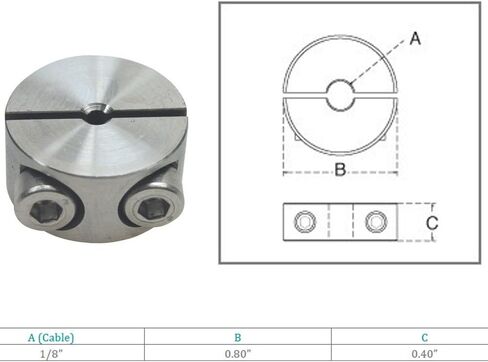 Prolinemax مركبة بحرية من الفولاذ المقاوم للصدأ T316 2 جزء 1/8 بوصة سلك مشبك كابل إيقاف سلك الحبل in Kuwait