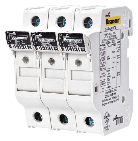 Eaton Bussmann حامل مصهر صناعي ذو قطب واحد، تيار متردد: غير مصنف، تيار مباشر: غير مصنف، من 0 إلى 30 أمبير، سلسلة FNQ-R، KTK-R، LP-CC in Saudi Arabia
