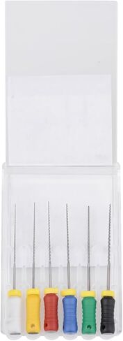 Colorful Stainless Steel Rotary Files H-Files Endo Files,Hand Use Stainless Steel H-Files 6pcs Mixed Packs 21mm/25mm #15-40 (25mm) in Kuwait