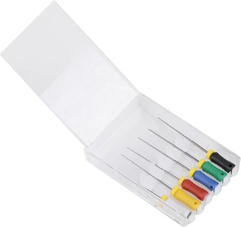 Colorful Stainless Steel Rotary Files H-Files Endo Files,Hand Use Stainless Steel H-Files 6pcs Mixed Packs 21mm/25mm #15-40 (25mm) in Kuwait