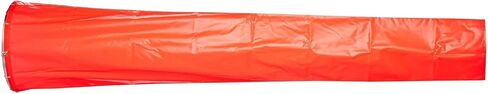 Cortina 03-WS-8 Windsock, 8 ft Length, 18" Opening, PVC-Coated Nylon, International Orange – Windsock Only in Kuwait