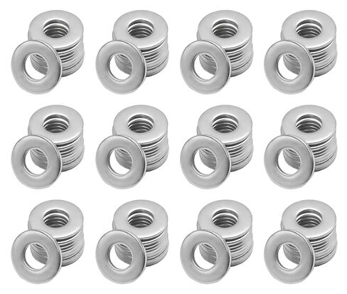 100 Pack 5/16" Stainless Flat Washers - 304 Stainless Steel Washers - 0.7" Outer Diameter for Secure Fastening - Perfect for Industrial and Household Applications in Saudi Arabia