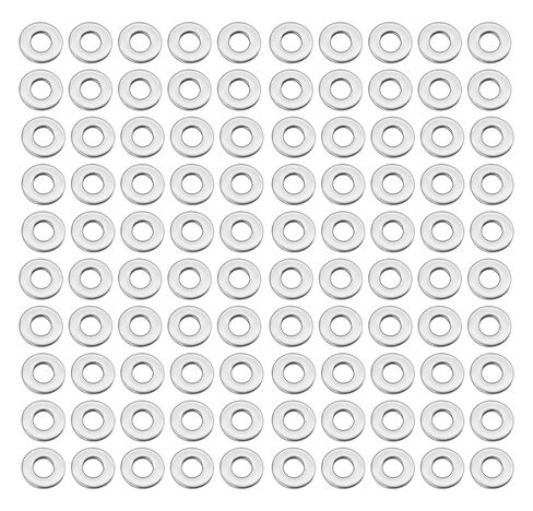 100 Pack 5/16" Stainless Flat Washers - 304 Stainless Steel Washers - 0.7" Outer Diameter for Secure Fastening - Perfect for Industrial and Household Applications in Saudi Arabia