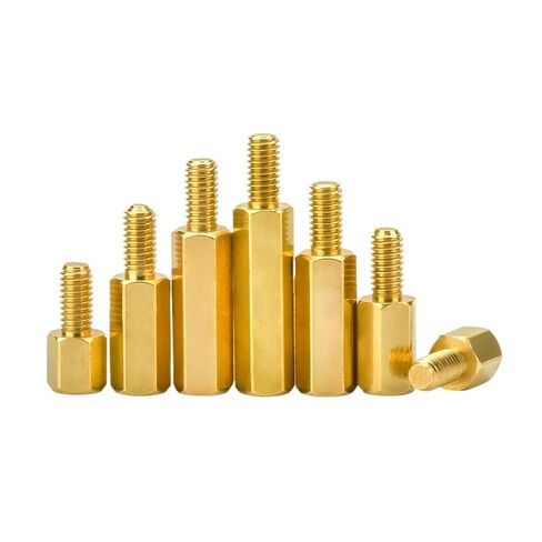 Male to Female Round Standoff Stud Brass Motherboard Standoffs Spacing Screw M2 M2.5 M3 M4 M5 Male to Female Board Rack Stud Hex Standoff PCB Support Column Spacer(30mm (10pcs),M3 (Thread 6mm)) in Saudi Arabia
