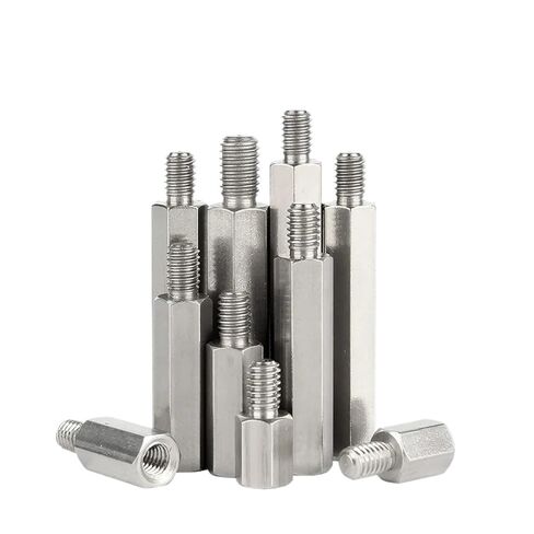 Male to Female Round Standoff Stud 304 Stainless Steel Single-Head Hexagonal Iron Column Isolation Support Bracket Stud PBC Motherboard Chassis Connection M6M8M10(70mm,M6xL Plus 8(3pcs)) in Saudi Arabia