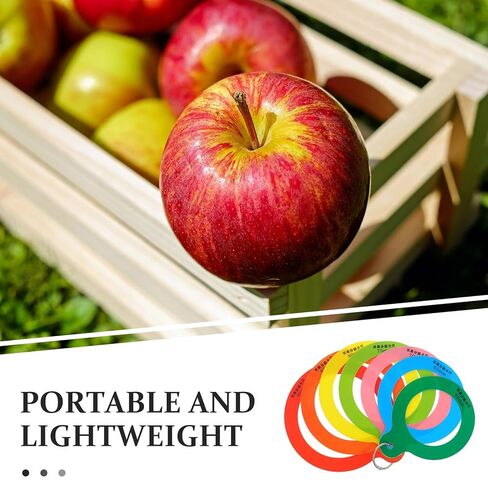 Fruit Diameter Measuring Ring Caliper Gauge, 7-Hole Plastic Fruits Ruler for Size Grading, Oranges and Citrus Diameter Measurement Tool for Farmers and Produce Sorting in Saudi Arabia