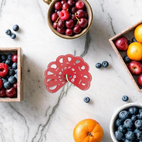 أداة قياس فرجار دقيقة لقياس قطر الكرز والتوت والفواكه الصغيرة - مسطرة الفاكهة للمطبخ وأسواق المزارعين in Saudi Arabia