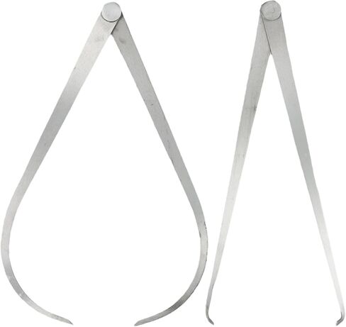 Stainless Steel Inside and Outside Caliper Gages 300mm Firm Joint Friction Metalworking Measuring Tool for Internal Hole Diameter External Thickness Sculpture Pottery Inspection in Kuwait