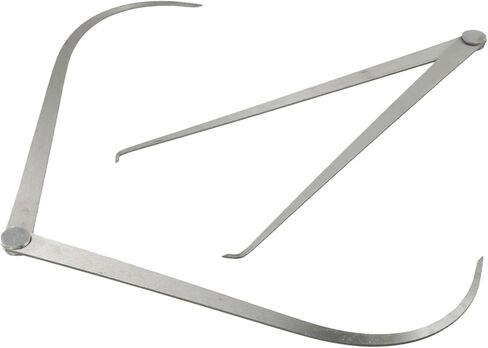 Stainless Steel Inside and Outside Caliper Gages 300mm Firm Joint Friction Metalworking Measuring Tool for Internal Hole Diameter External Thickness Sculpture Pottery Inspection in Kuwait