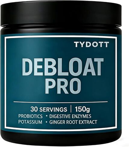 TYDOTT Debloat Pro، يحتوي على البروبيوتيك والإنزيمات الهاضمة لتخفيف الانتفاخ، ويدعم صحة الأمعاء، وامتصاص العناصر الغذائية، وراحة المعدة لدعم صحة الجهاز الهضمي in Kuwait