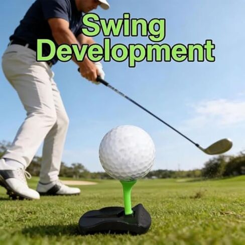 Turf Base V3 - Hinged Artificial Turf Tee for Golf Simulator & Practice, Includes 5 Pre-Cut Rubber Tees, Realistic Feel for Indoor/Outdoor Use in Saudi Arabia